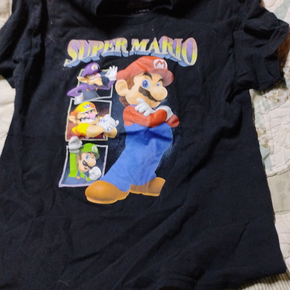 Super Mario Kids T-Shirt - Black